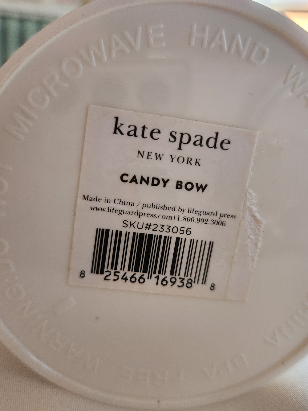 Kate Spade Candy Bow - White Ceramic Piece
